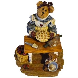 Vtg 2003 Boyd's Bears & Friends Made With Love #228414 Pie Baker Kitchen